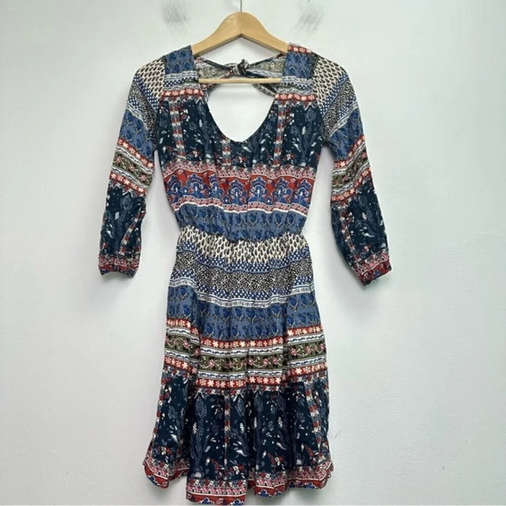 Hollister Prairie Boho Flare Dress XS